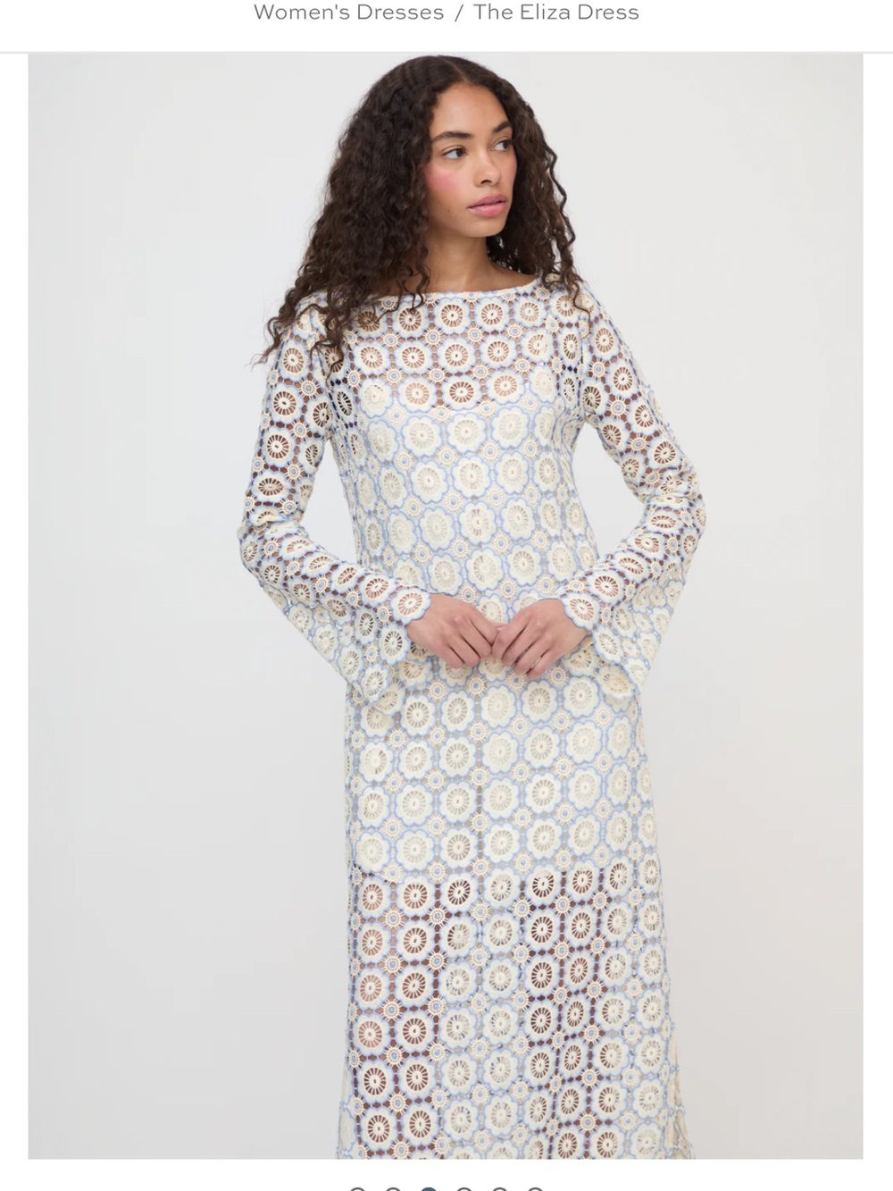 Hill House Eliza Crochet Maxi Dress - NWT - Picture 2 of 2